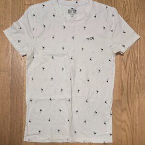 Hollister Must-Have Collection Short Sleeve Flamingo Pattern T-Shirt